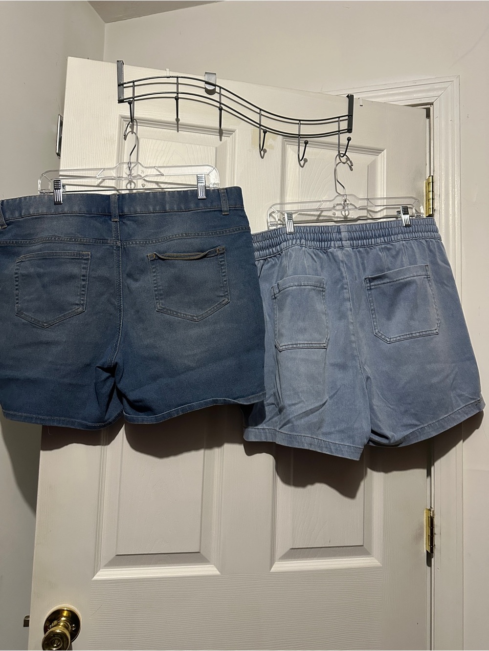 Terra & Sky and Lane Bryant Blue Denim Shorts 2 Pair XXL/16W - Picture 2 of 10